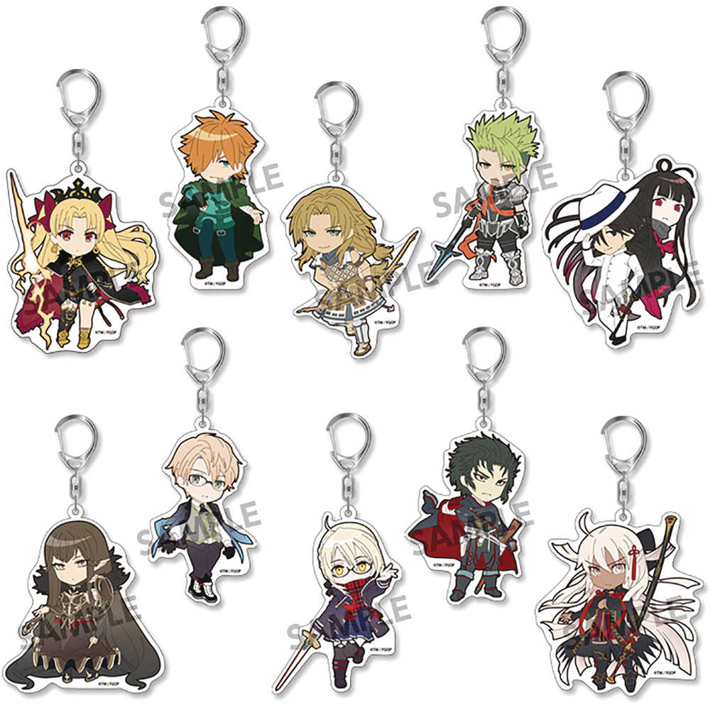 Pikuriru Fate Grand Order Volume 9 10 Pc Trading Keychain Blind Mystery Box Display