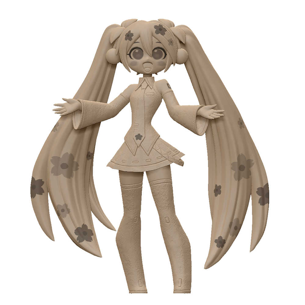 Hatsune Miku Cartoony Sakura Miku PVC Figure 
