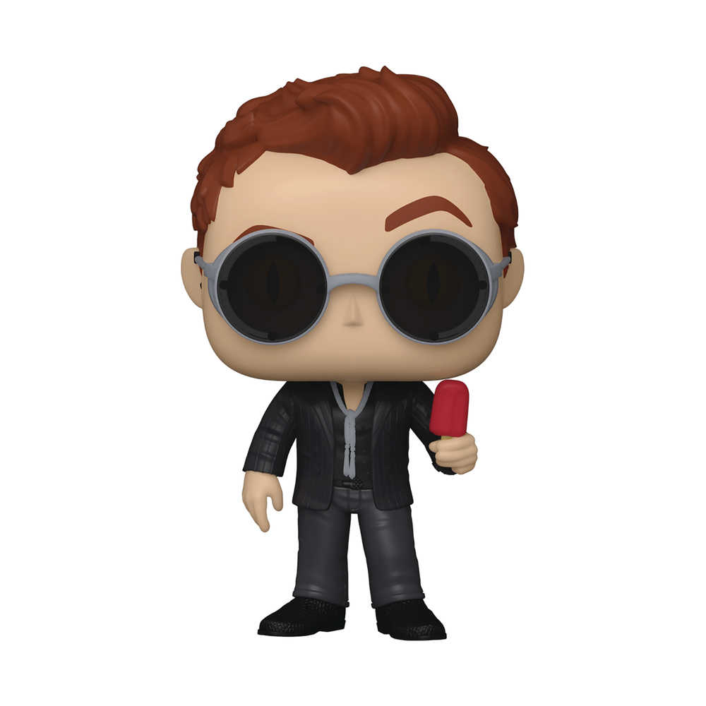Pop TV Good Omens Crowley with Apple with Chase Vinyl Figure 