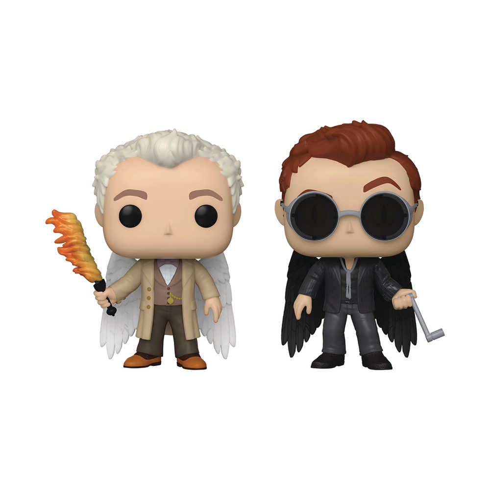 Pop TV Spec Ser Good Omens Aziraphel & Crowley with Wing 2 Pk (
