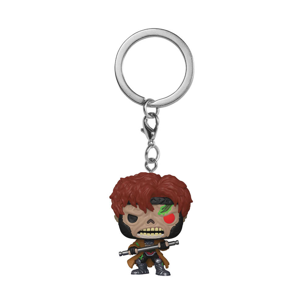 Pocket Pop Marvel Zombs Gambit Figure Keychain 