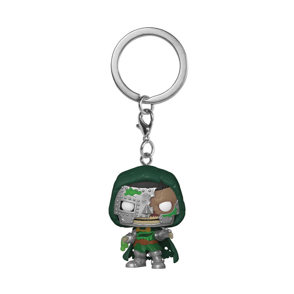 Pocket Pop Marvel Zombies Dr Doom Keychain 