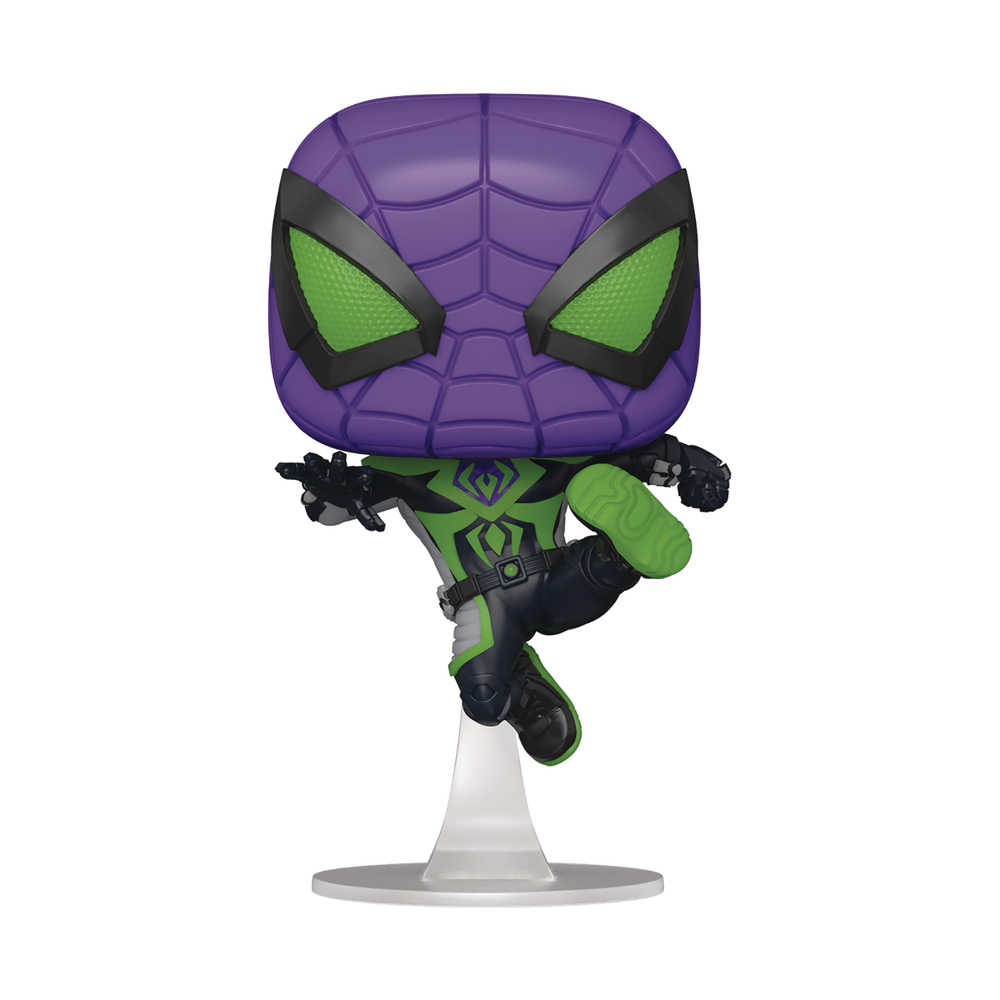 Pop Games Miles Morales Game Purple Reign Suit Figure 
