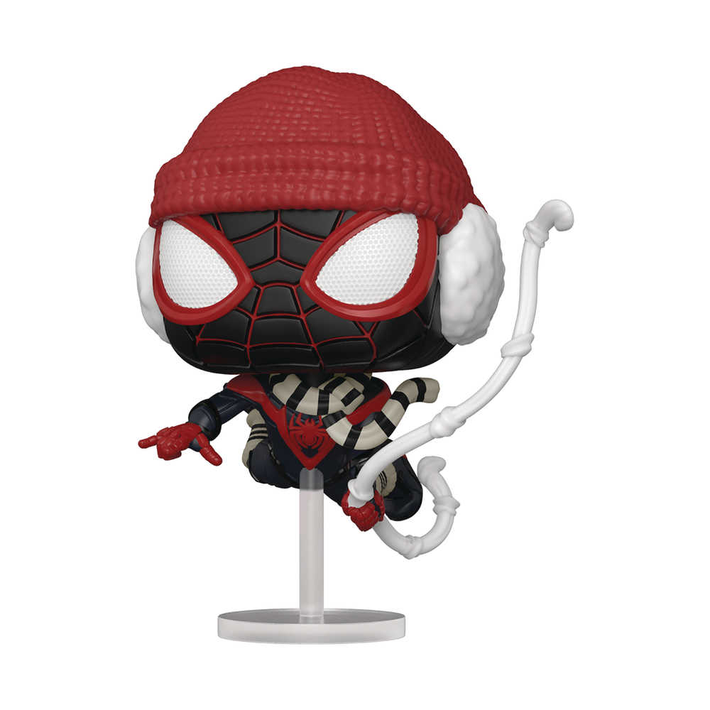 Pop Games Miles Morales Game Miles Morales Winter Suit Figure (