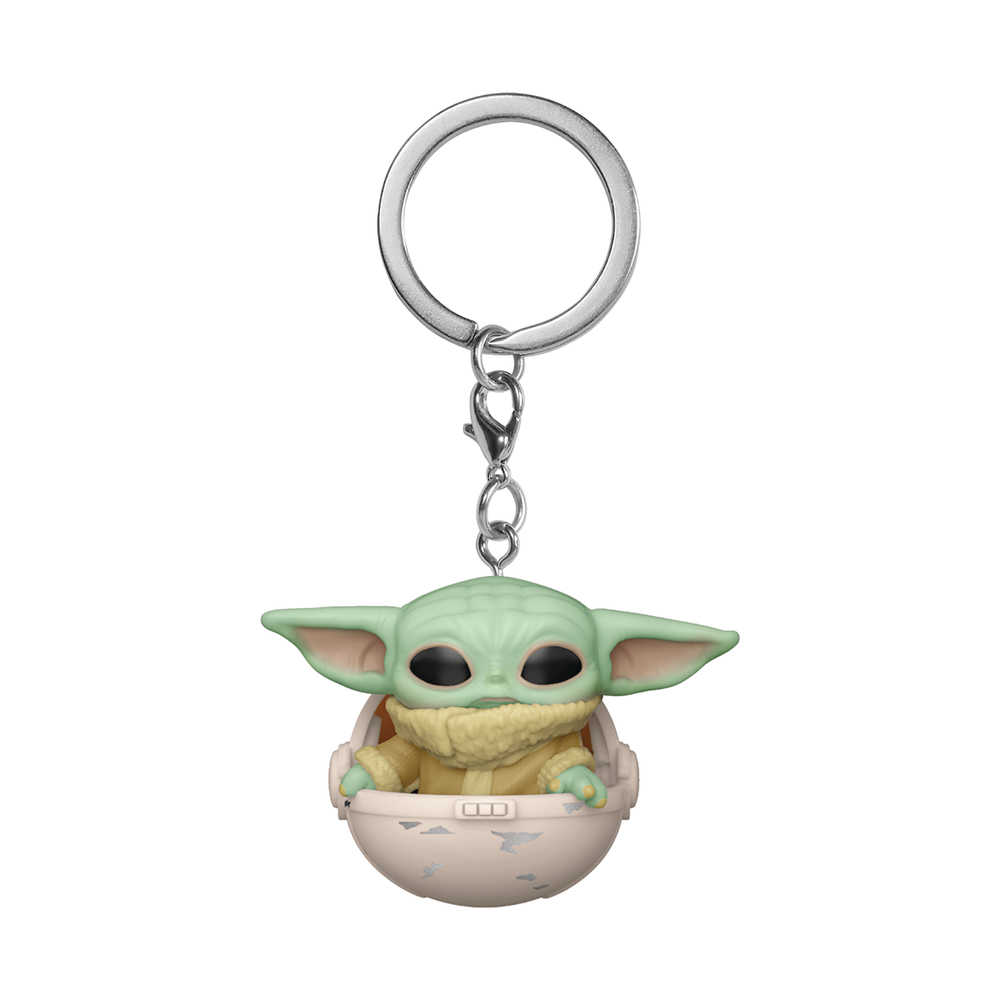 Pocket Pop Star Wars Mandalorian Child In Pod Keychain 