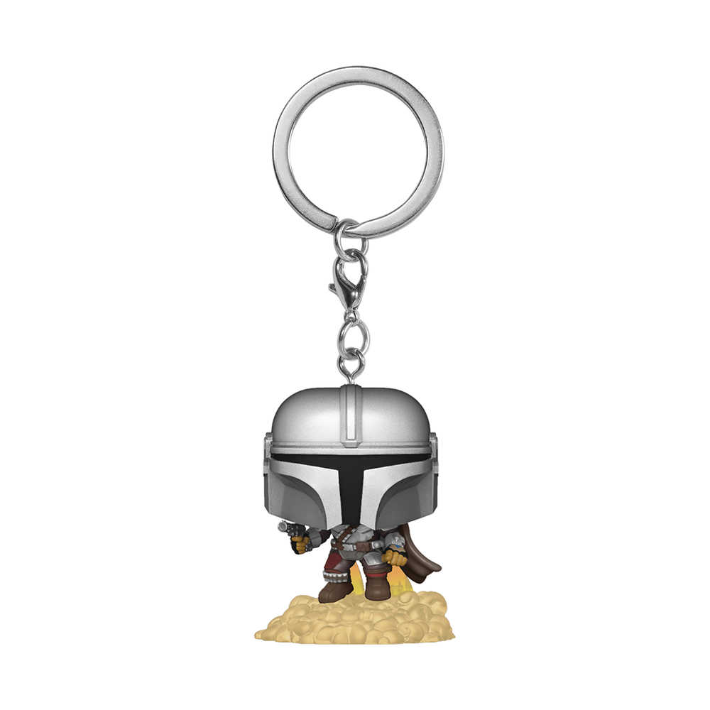 Pocket Pop Star Wars Mandalorian Mandalorian W/Blaster Keychain 