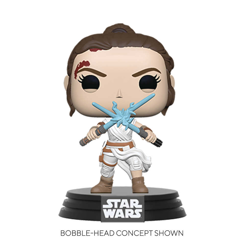 Pop Star Wars Swep9 Rey W/2 Light Sabers Vinyl Figure 