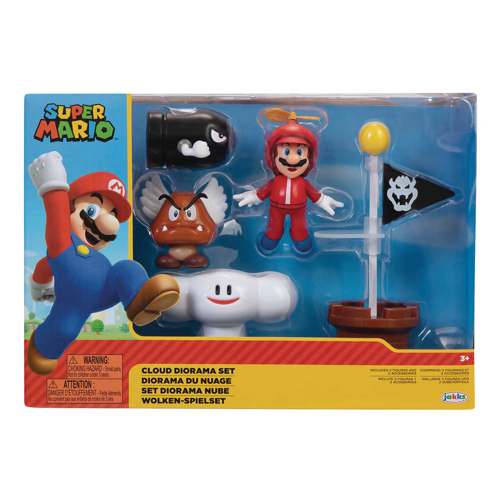 Nintendo 2 1/2 In Cloud Diorama Set Case  