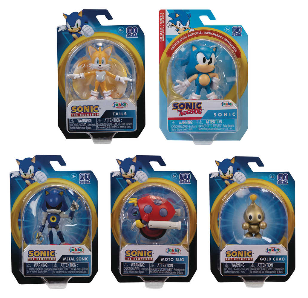 Sonic The Hedgehog 2 1/2 In Action Figure Wv3 Assortment  
