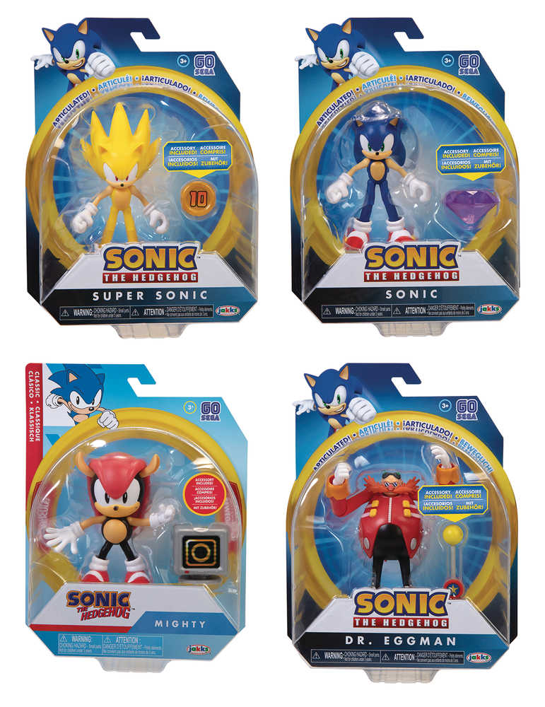 Sonic The Hedgehog 4 In Articulated Action Figure Wv3 Assortment  