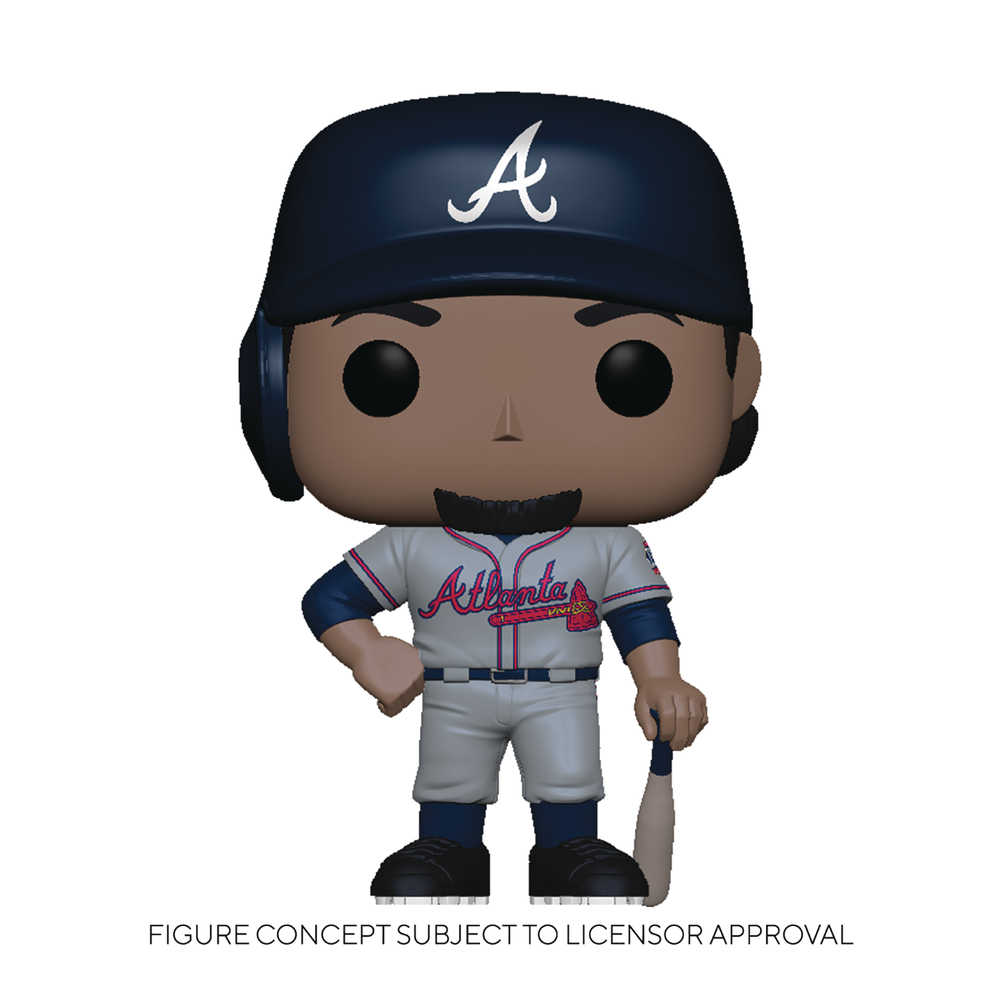 Pop Mlb Braves Ozzie Albies Road Uniform Vinyl Figure 