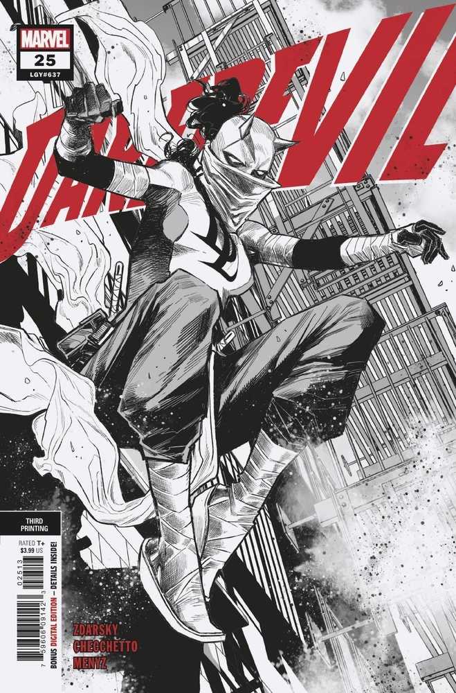 Daredevil #25 3rd Printin Checchetto Variant