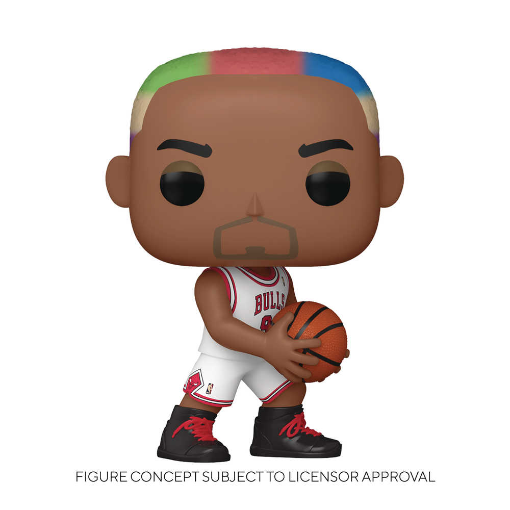 Pop Nba Legends Dennis Rodman Bulls Home Vinyl Figure 