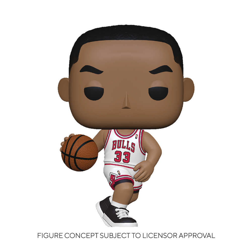 Pop Nba Legends Scottie Pippen Bulls Home Vinyl Figure 