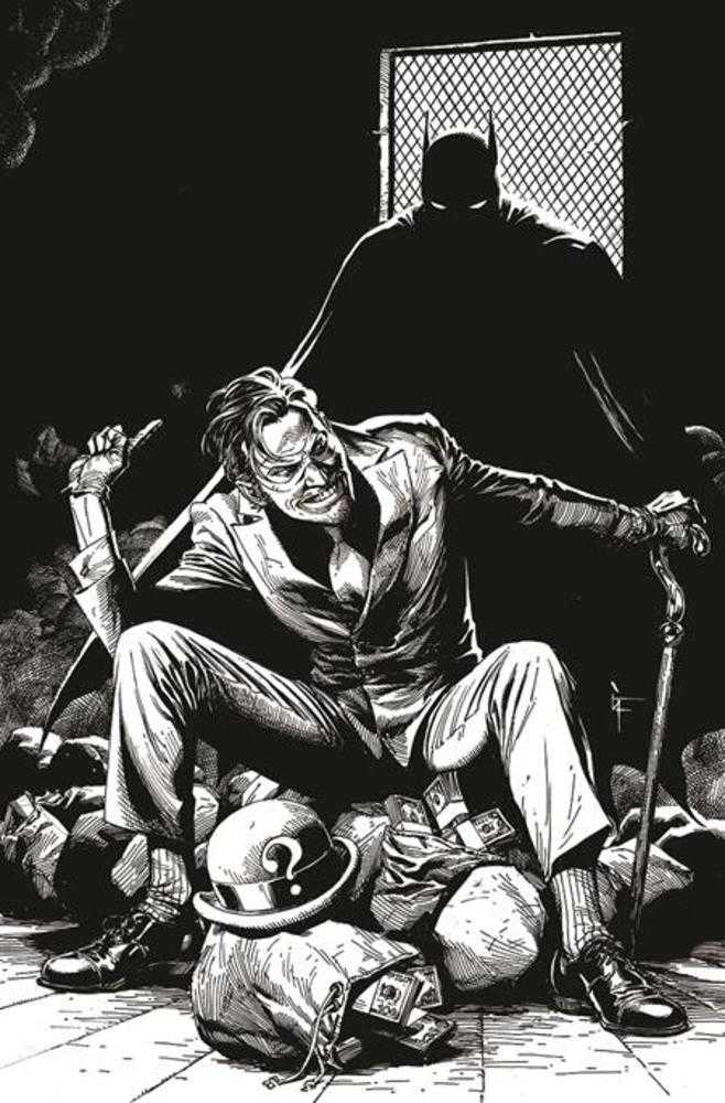 Batman Black & White #5 (Of 6) Cover C Gary Frank The Riddler Variant