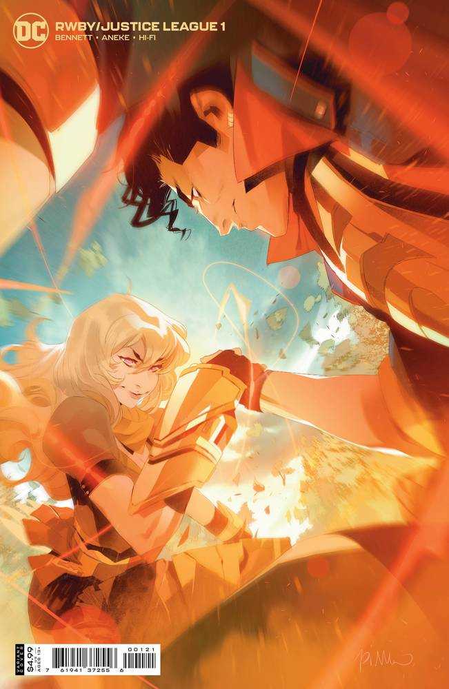 Rwby Justice League #1 (Of 7) Cover B Simone Di Meo Card Stock Variant