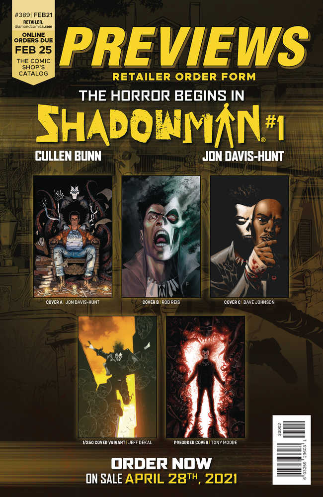 Previews #391 Apr 2021 Ret Ord Form Free Extras (Lim 1) (Net