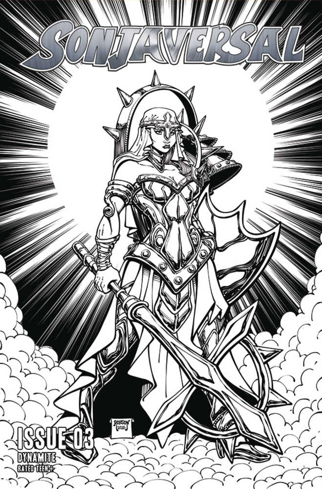Sonjaversal #3 10 Copy Robson Black & White Variant Edition