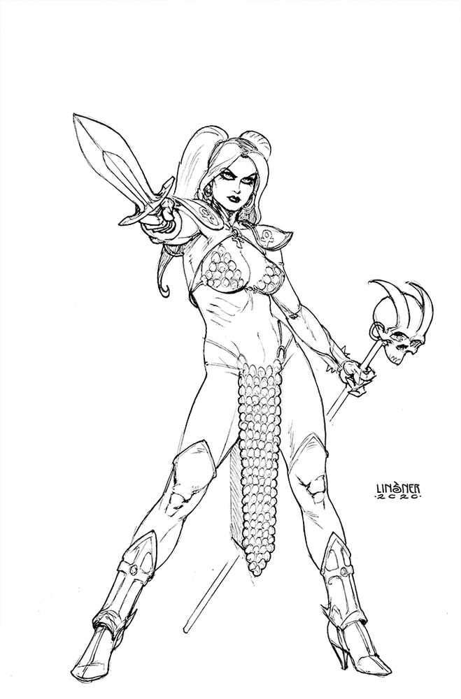 Sonjaversal #3 40 Copy Linsner Black & White Full Art Variant Edition