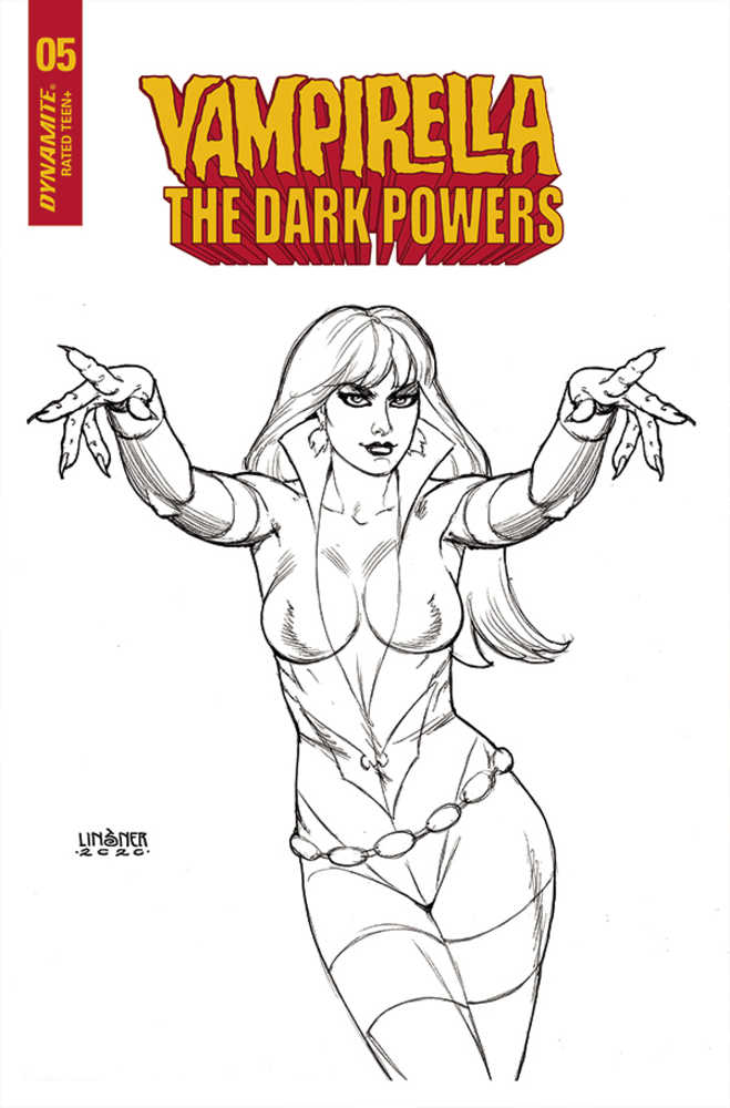 Vampirella Dark Powers #5 20 Copy Linsner Black & White Variant Edition