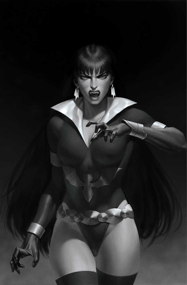 Vampirella Dark Powers #5 45 Copy Yoon Black & White Full Art Variant Edition
