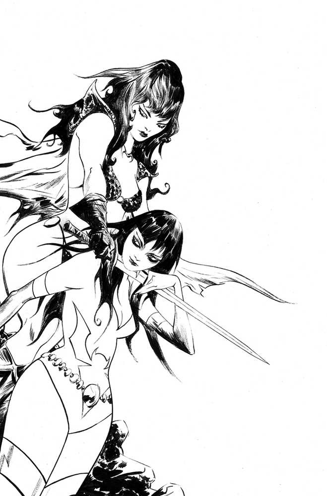 Vampirella Dark Powers #5 50 Copy Lee Black & White Full Art Variant Edition