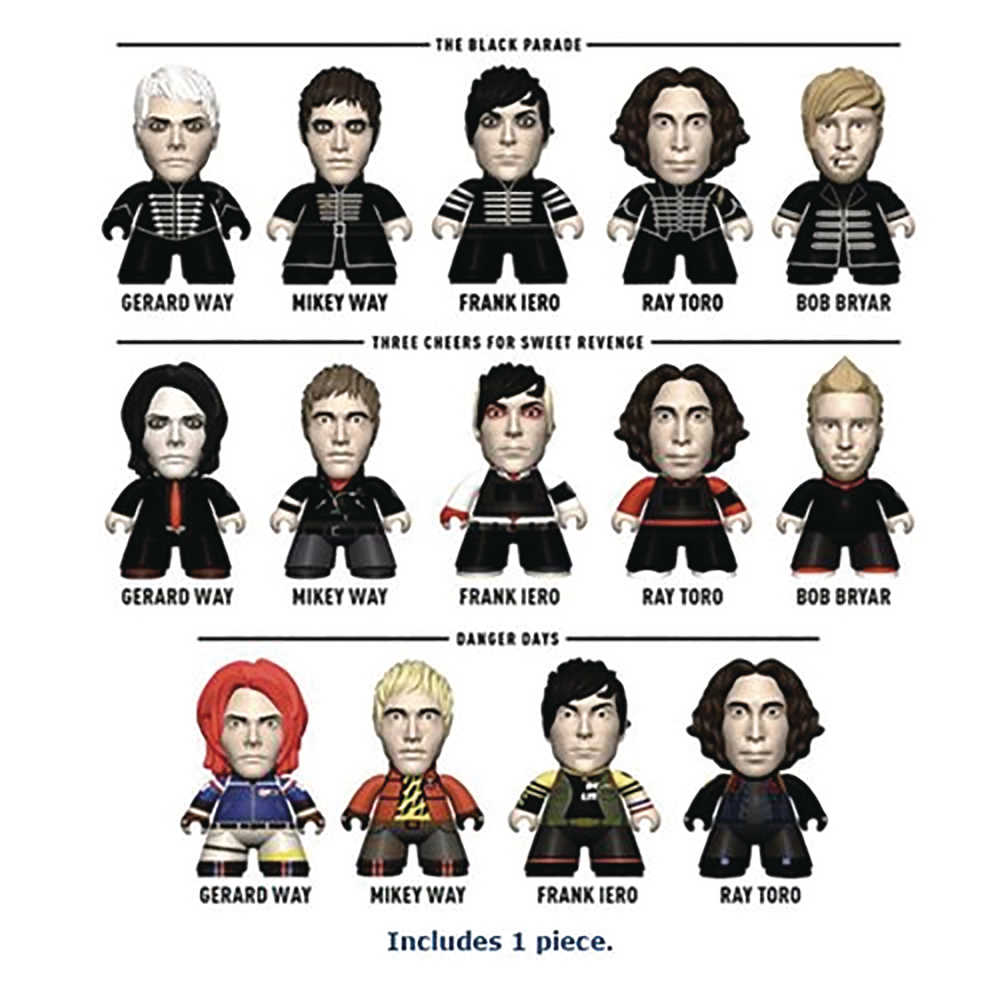 My Chemical Romance Titans Mini Figure 18 Pc Blind Mystery Box Display 