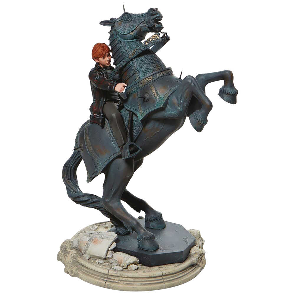 Harry Potter Ron On Chess Horse 12 In Statue 