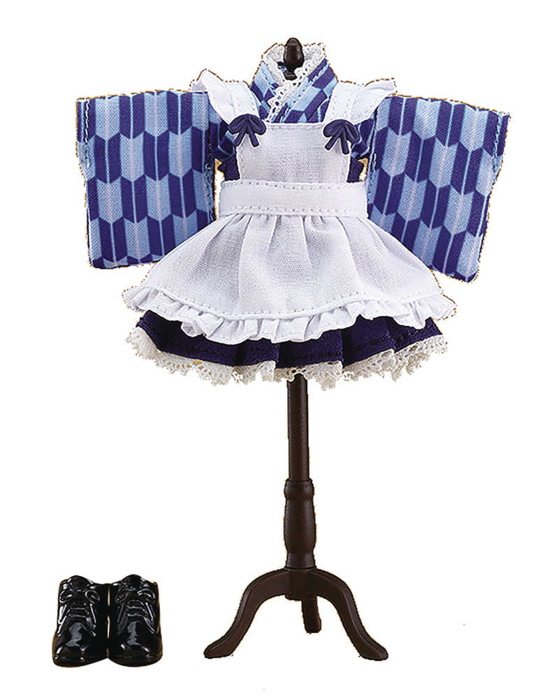Nendoroid Doll Outfit Set Japanese Style Maid Blue Ver 