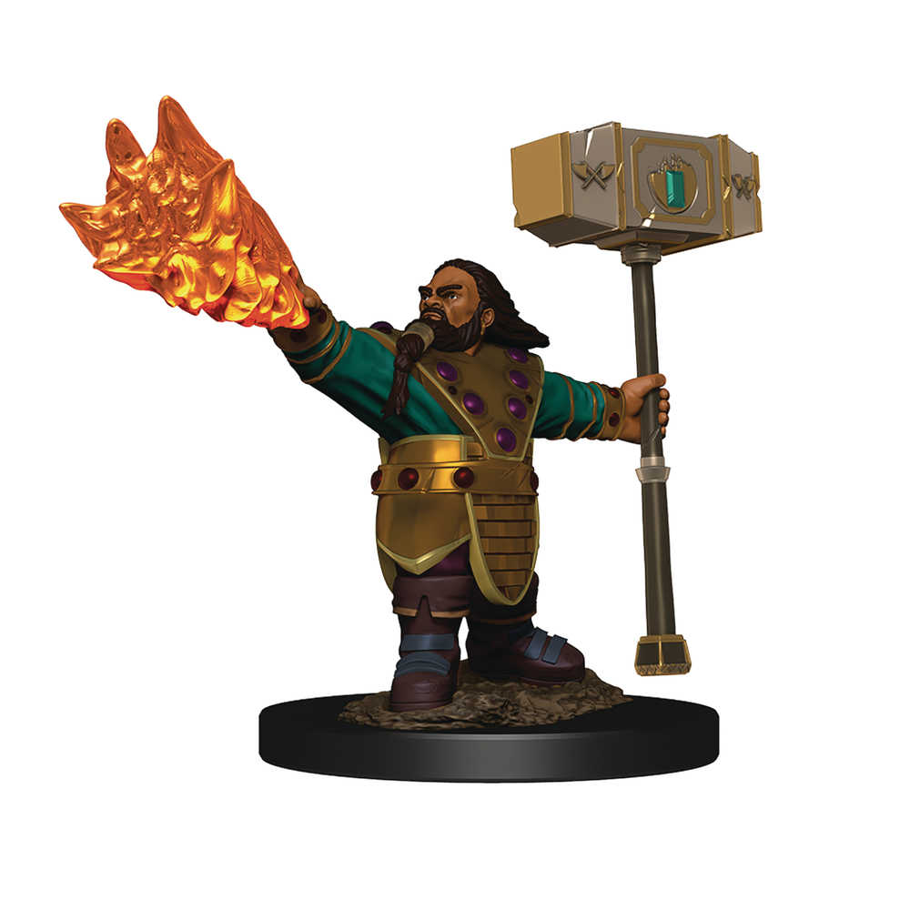 Dungeons & Dragons  Icons Realm Premium Painted Figure Dwarf Cleric Male 