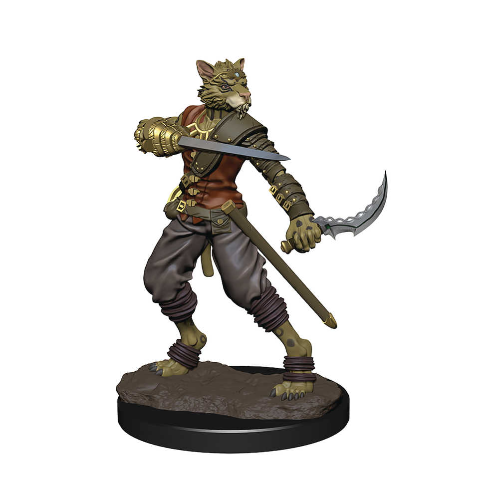 Dungeons & Dragons  Icons Realm Premium Painted Figure Tabaxi Rogue Male 