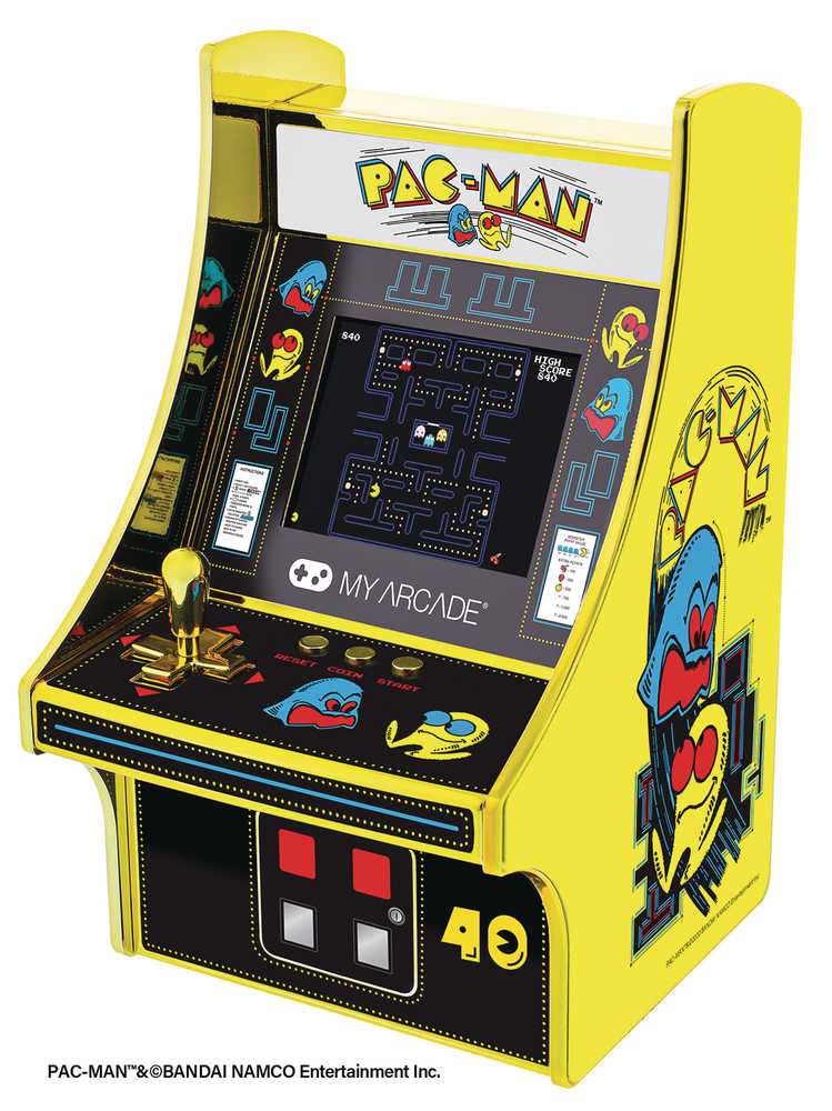 Pac Man 40 Th Anniversary 6.75 In Micro Arcade Player 
