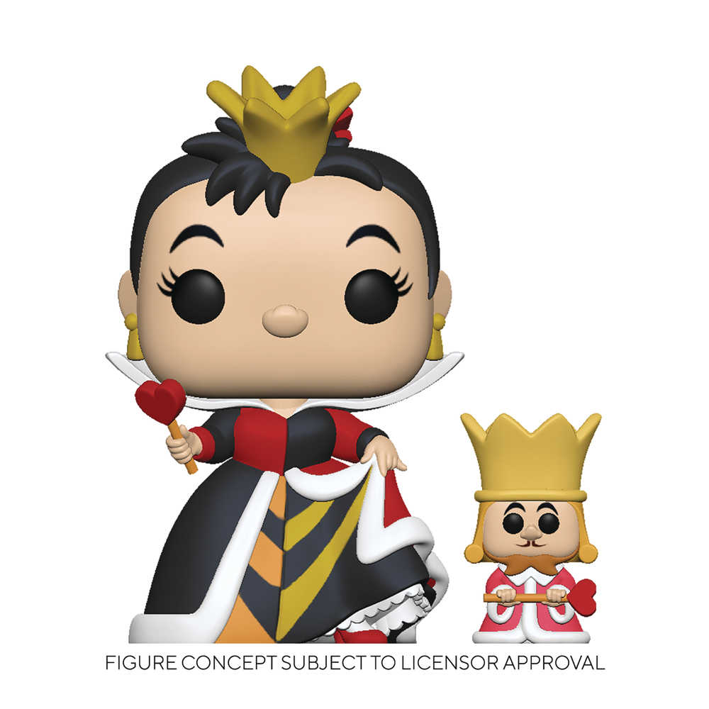 Pop Alice 70 Th Alice Queen with King Vinyl Figure 