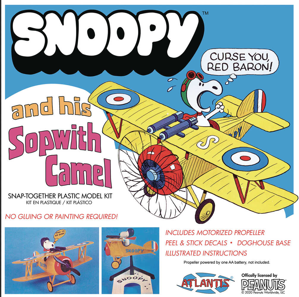 Snoopy & His Sopwith Camel Snap Model Kit 