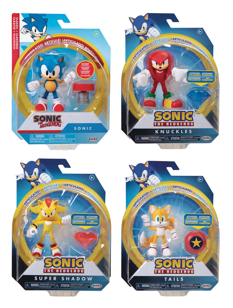Sonic The Hedgehog 4 In Articulated Action Figure Wv4 Assortment  