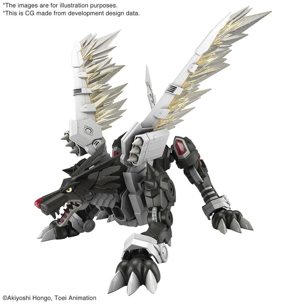 Digimon Metalgarurumon Blk Figure Rise Std Amplified Model Kit (N