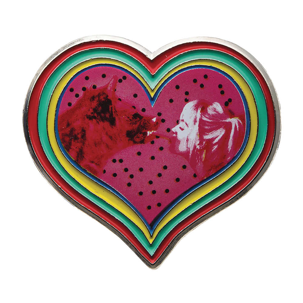 DC Birds Of Prey Harley Quinn & Hyena Heart Pin 