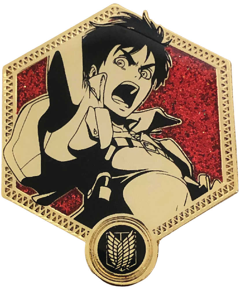 Attack On Titan Eren Yeager Golden Series Enamel Pin 