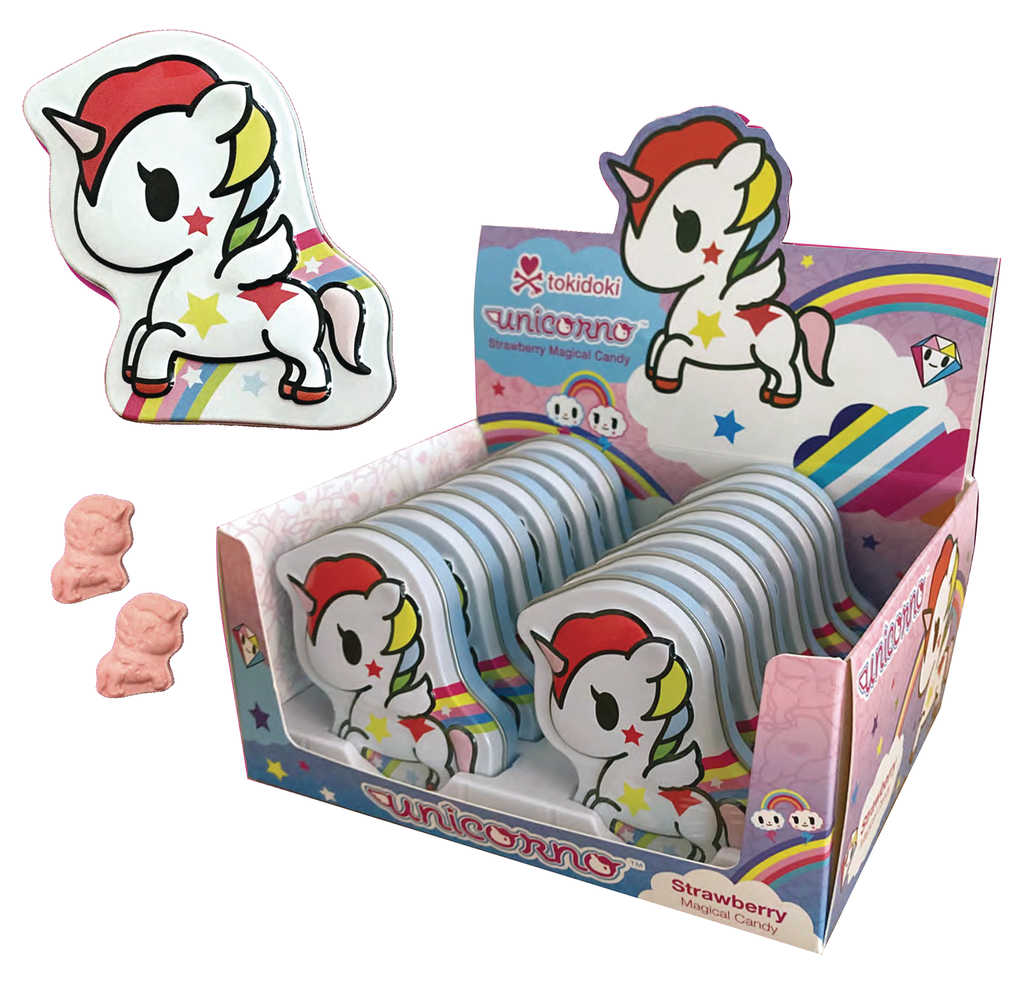 Tokidoki Unicorno Strawberry Candy Tin 12 Ct Display  