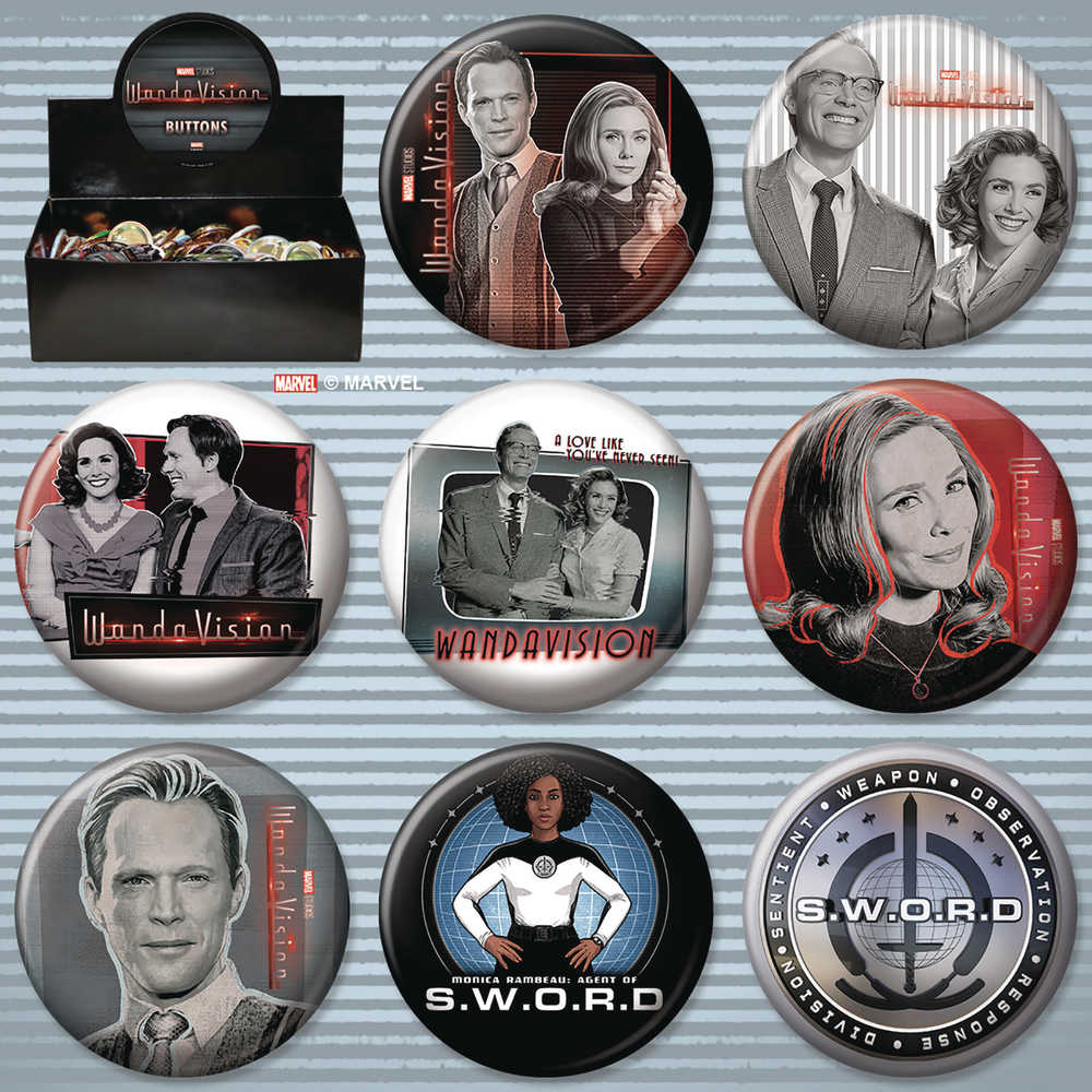 Wandavision 144 Pc Button Assortment Display 