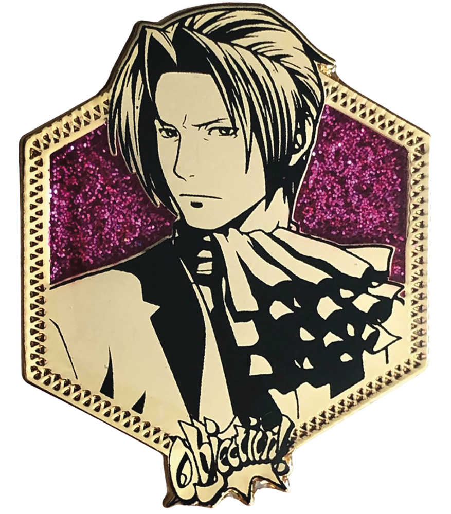 Ace Attorney Miles Edgeworth Golden Series Pin 