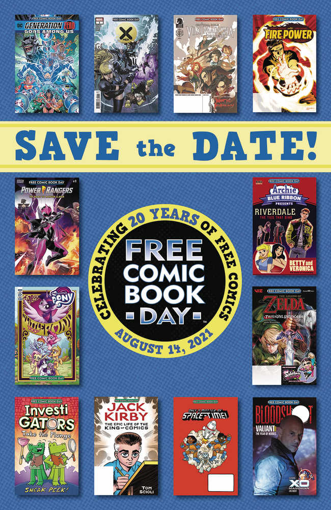 Free Comic Book Day 2021 Mini Poster (Bundle Of 50) 