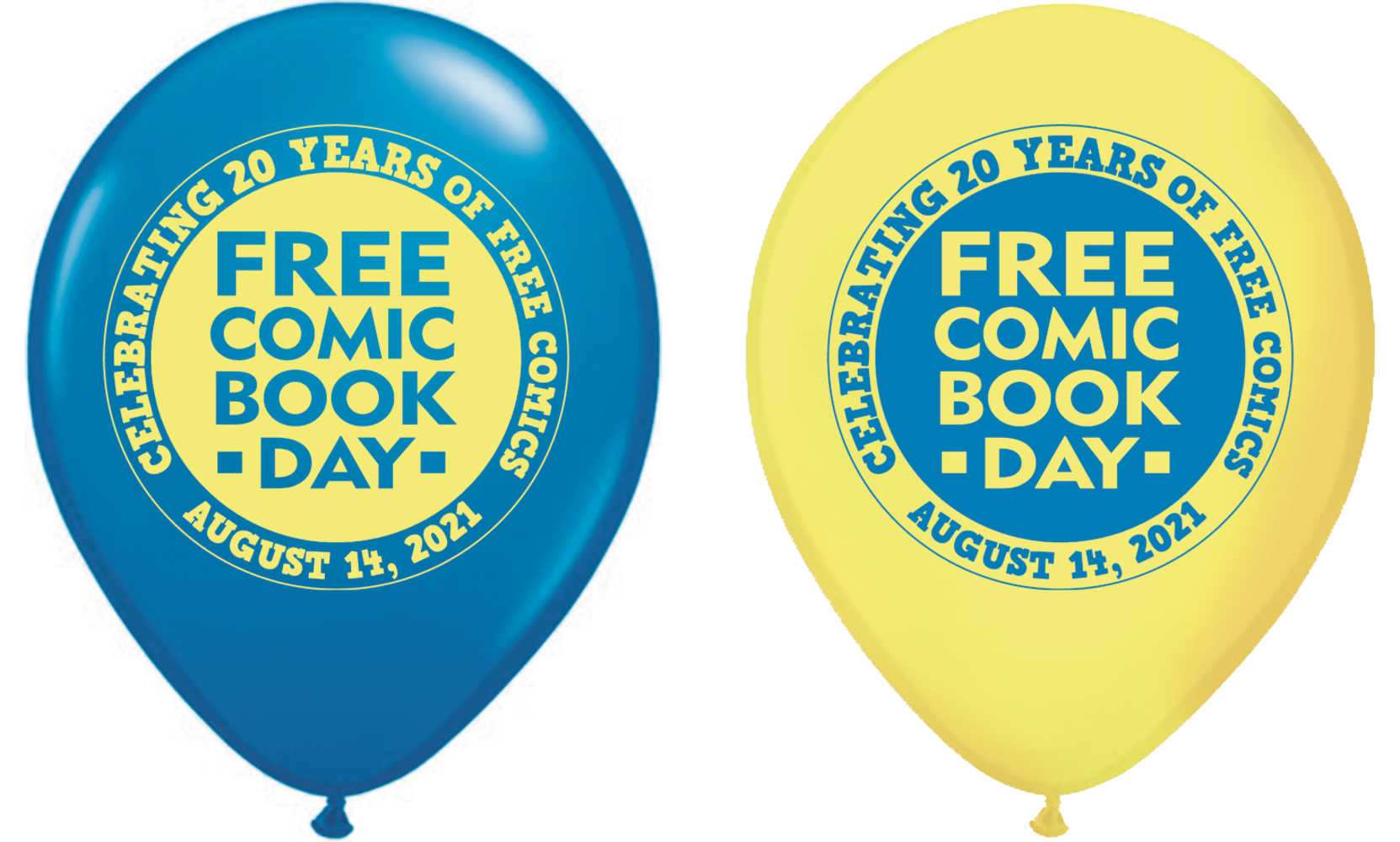 Free Comic Book Day 2021 Balloons (Pack Of 20) 
