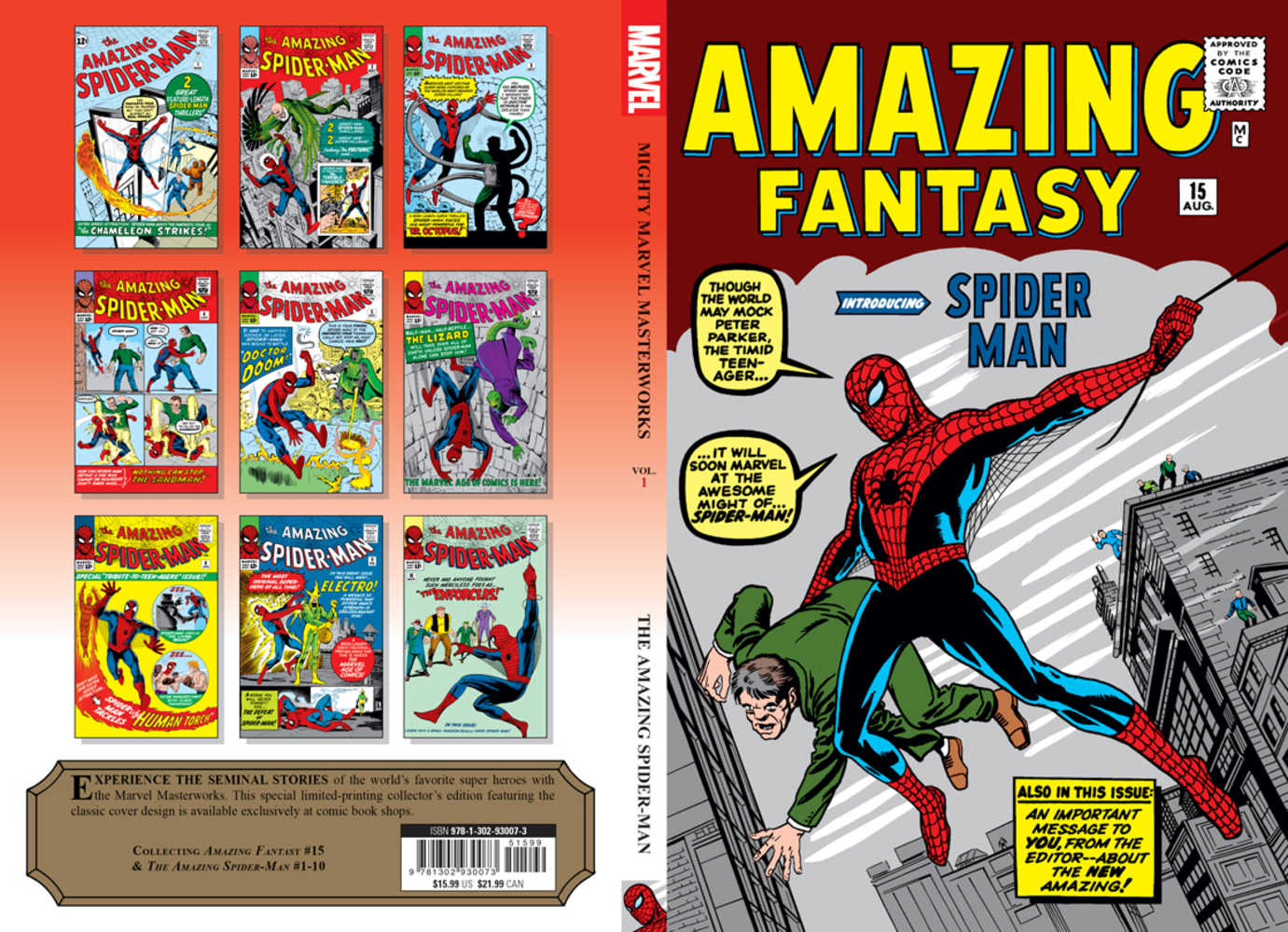 Mighty Marvel Masterworks Amazing Spider-Man Great Power Graphic Novel TPB Original Direct Market