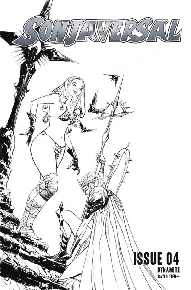 Sonjaversal #4 20 Copy Lee Black & White Variant Edition