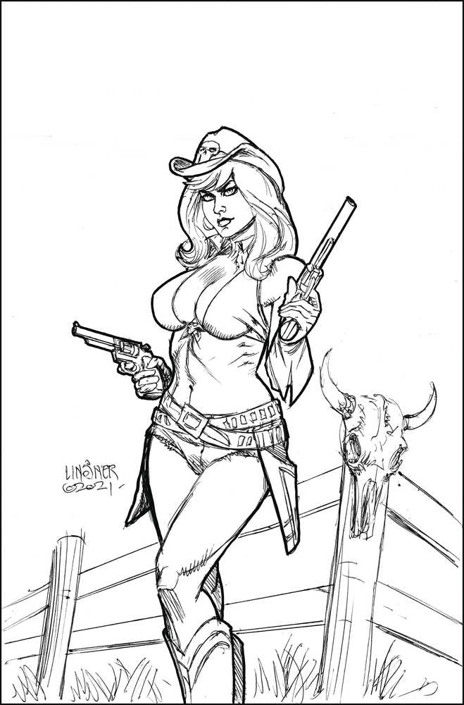 Sonjaversal #4 40 Copy Linsner Black & White Full Art Variant Edition