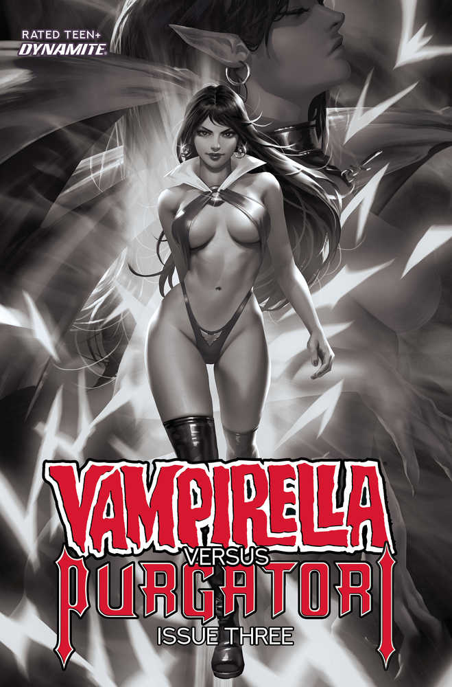 Vampirella vs Purgatori #3 30 Copy Chew Black & White Variant Edition