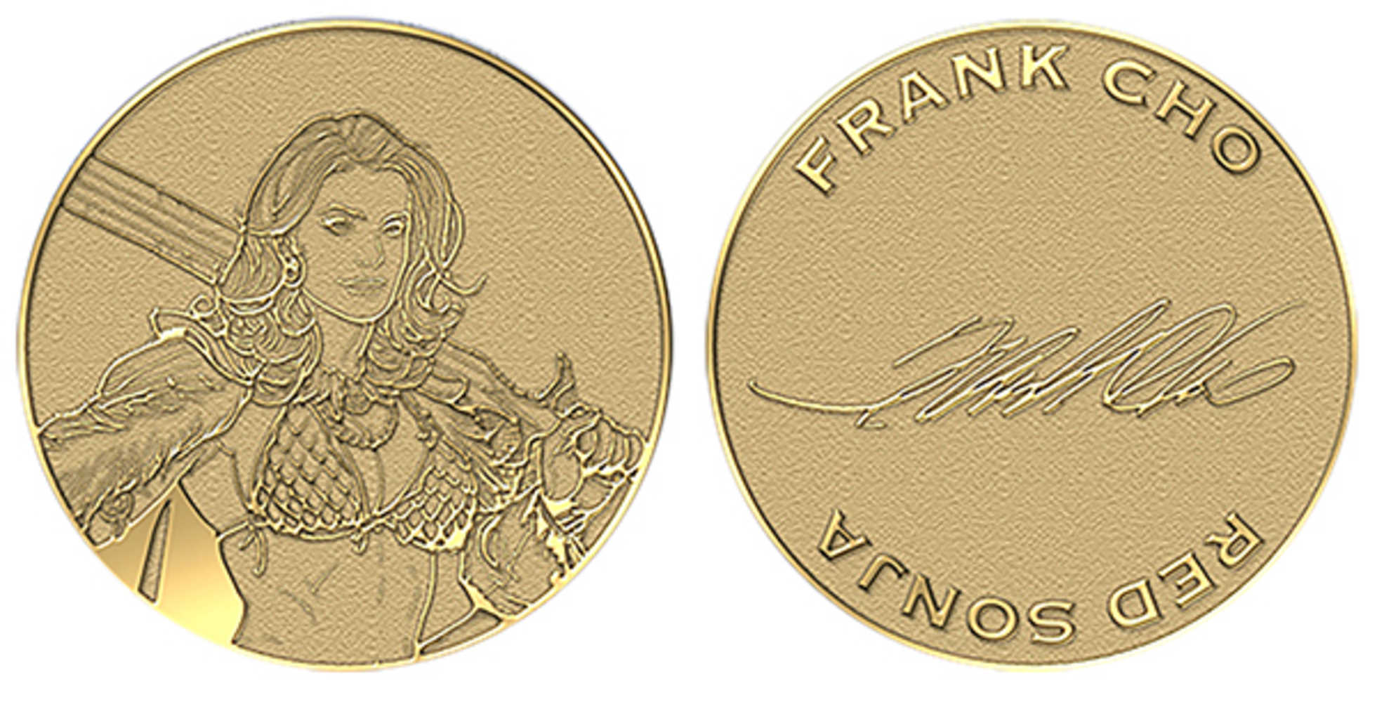 Frank Cho Red Sonja Limited Edition Challenge Coin 