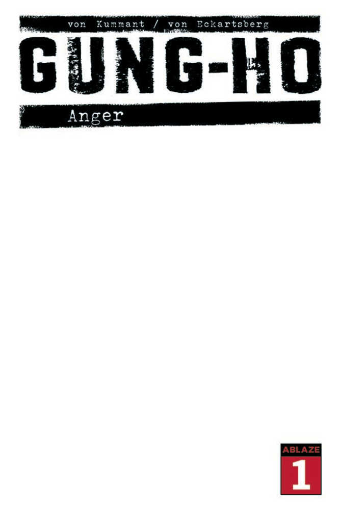 Gung Ho Anger #1 Cover E Blank Sketch Cover (Mature)