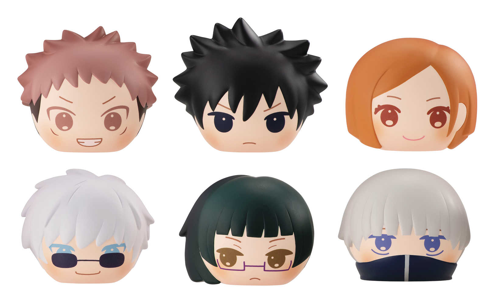 Jujutsu Kaisen Fluffy Squeeze Bread 6 Pc Blind Mystery Box Display 